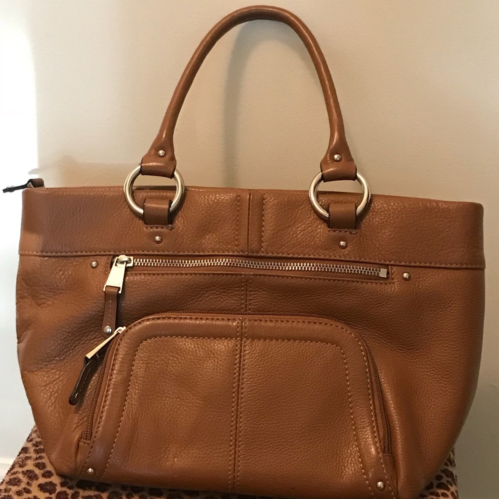 TIGNANELLO LEATHER HANDBAG - Picture 1 of 4